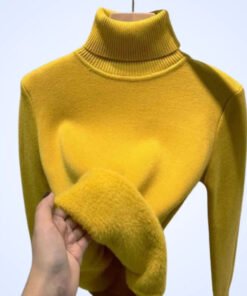 Luna | Varm Fleece-Rollkragenpullover for Damer Motelys